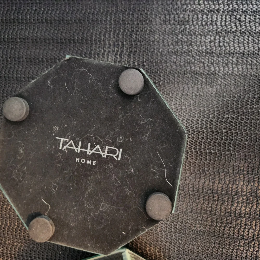 Tahari Home Octagonal Black Jewelry Box